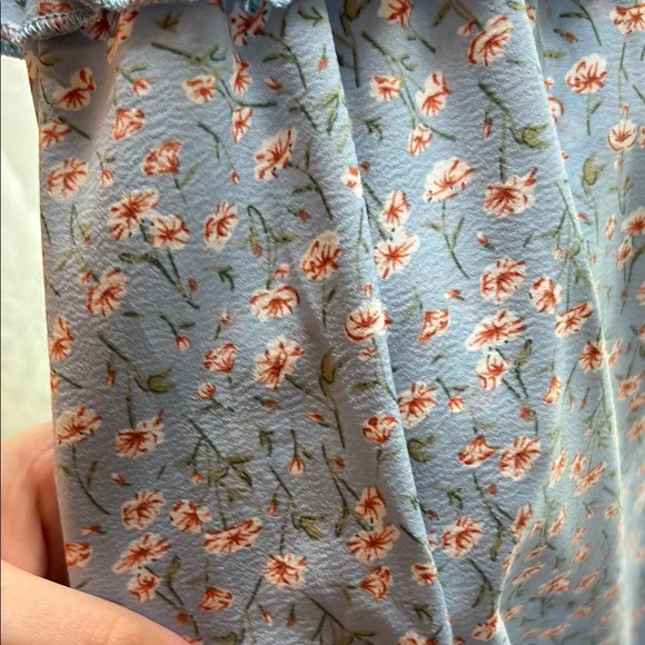 Floral Blue Dress - Picture 3 of 3